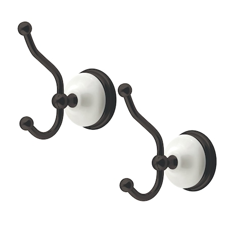 Kingston Brass Victorian 2-Piece Robe Hook, Oil Rubbed Bronze BAK1117ORB